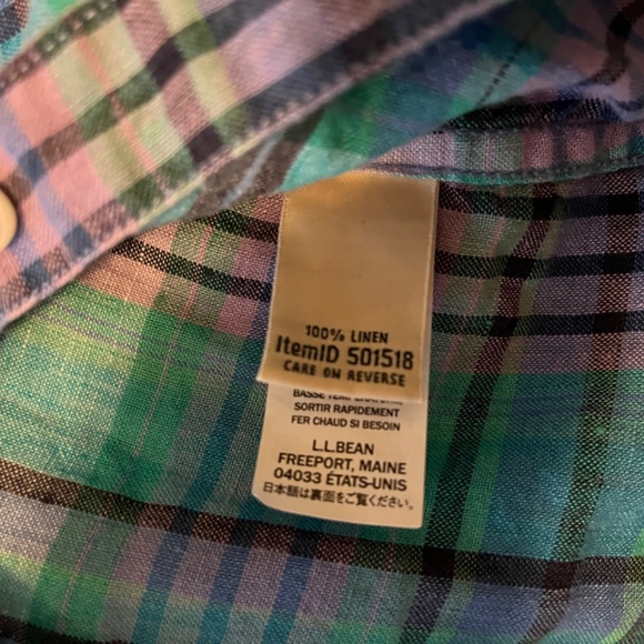 LL Bean linen tunic - large - Picture 5 of 5
